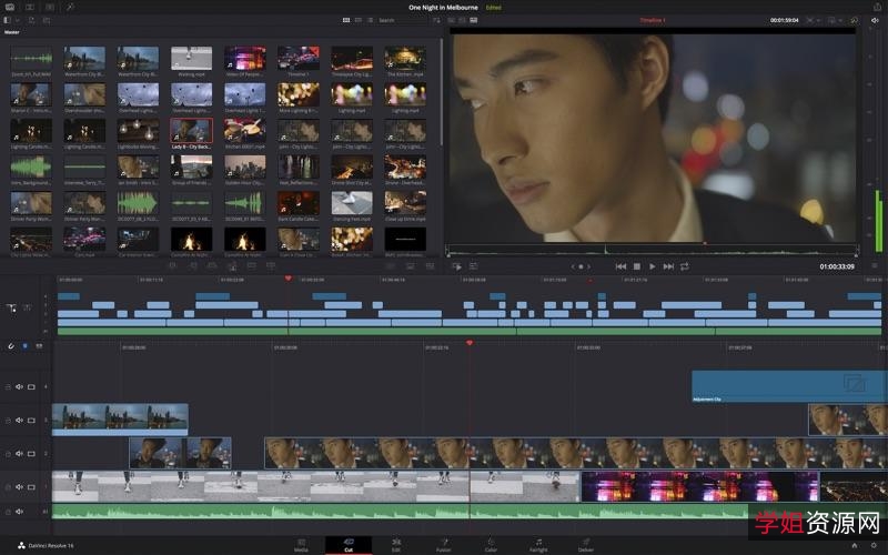 11月最新版【DaVinci+Resolve+studio+17.4达芬奇剪辑】好莱坞专业人士使用的同款影视后期制作神器！+Windows版！