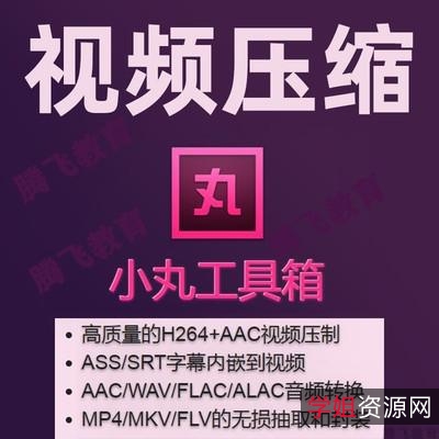 小丸工具箱【优秀免费视频压缩专用软件】C作简单,一键即可完成视频的压制!还支持内嵌字幕、封装转换、视频截取等功能!