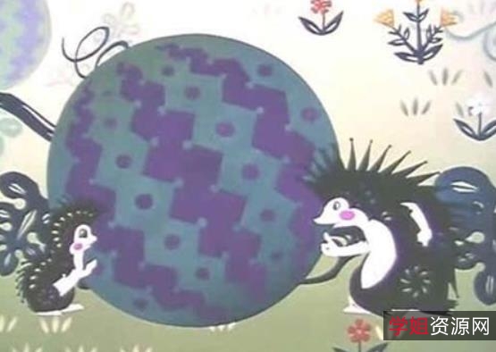 刺猬背西瓜-传统动画经典,窗花剪纸艺术,上海美术制片厂制作